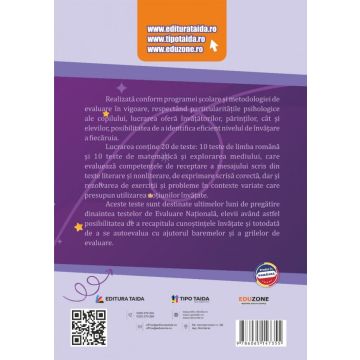 Ne pregatim pentru Evaluarea Nationala la sfarsitul clasei a IV-a: Limba romana, Matematica si Stiinte ale naturii + Brosura raspunsuri (Taida)
