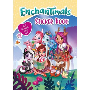 Enchantimals  Sticker Book, Carte cu autocolante și de colorat (3121/ENSB)