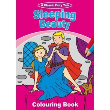 Fairy Tale Colouring Books, Sleeping Beauty, Frumoasa adormita - Carte de colorat (1678/FTCB1-1)