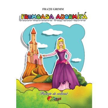 Frumoasa adormita. Poveste de colorat (Cartex)