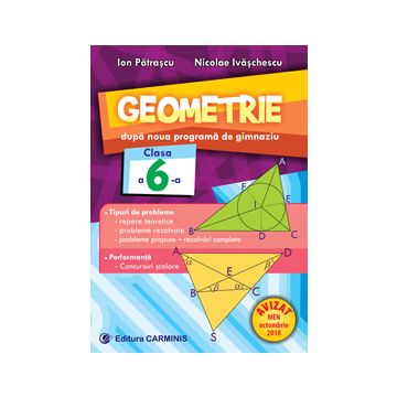 GEOMETRIE. DUPĂ NOUA PROGRAMĂ DE GIMNAZIU. CLASA A VI-A (Carminis)