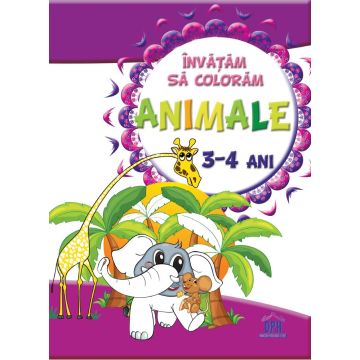 Invatam sa coloram - Animale (3-4 ani)