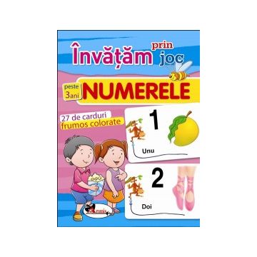 Invatam prin joc numerele +3ani. Carti de joc educative (Aramis)