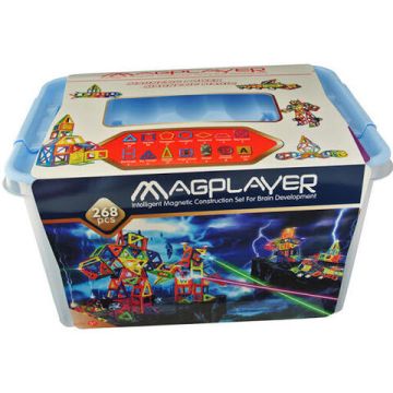 Joc de constructie magnetic - 268 piese