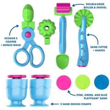 Set nisip kinetic cu accesorii - Playfoam™