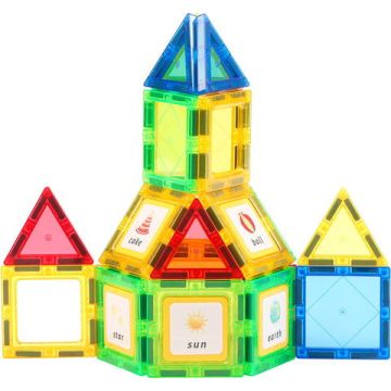Set de constructie magnetic 3D - 38 piese