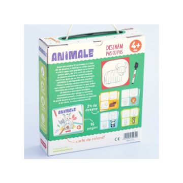 Joc educativ Mimorello - Animale - Desenam pas cu pas