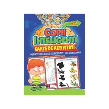 Jocuri pentruﾠcopii inteligenti - carte de activitati + 3 ani (Aramis)