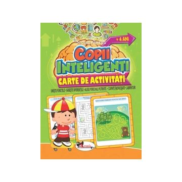 Jocuri pentruﾠcopii inteligenti - carte de activitati + 4 ani (Aramis)