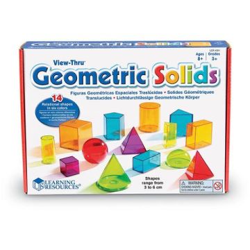 Forme geometrice GeoSolids - 14 piese