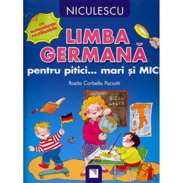 Limba germana pentru pitici... mari si MICI: cu autocolante reutilizabile