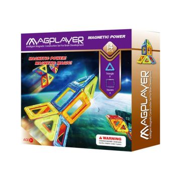 MAGPLAYER Joc de constructie magnetic - 14 piese 