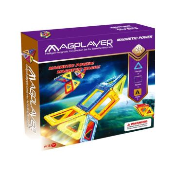 MAGPLAYER Joc de constructie magnetic - 20 piese 