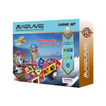 MAGPLAYER Joc de constructie magnetic - 72 piese
