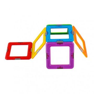 Magspace 10 Piese - Square Set - Joc Magnetic Educativ de Constructie 3D
