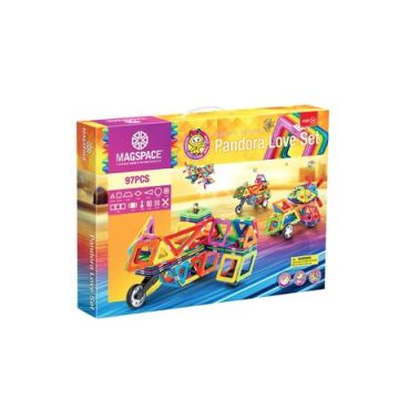 Magspace 97 Piese – Pandora Love Set - Joc Magnetic Educativ de Constructie 3D