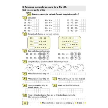 Matematică şi explorarea mediului. Clasa I. Partea II - (E1) (Elicart)