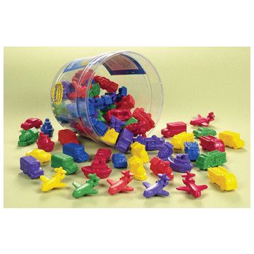 Mini vehicule pentru numarat - set 72 buc