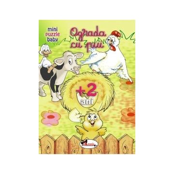  Ograda cu pui (puzzle;planse de colorat)+cadou creioane colorate (Aramis)
