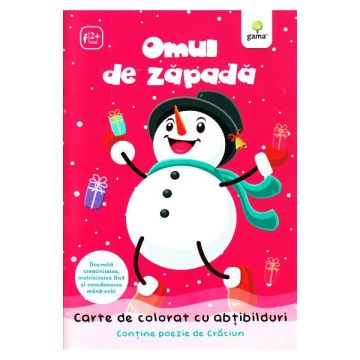 Omul de zapada. Carte de activitati cu abtibilduri (Gama)