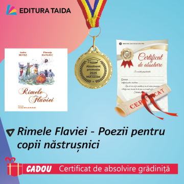 Pachet 4 premiere gradinita - Rimele Flaviei (Certificat de absolvire cadou) + Medalie Absolvent 2026