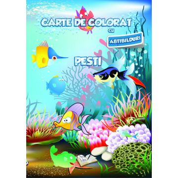 Carte de colorat cu abtibilduri. Pesti (Ars Libri)