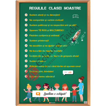 Plansa Regulile clasei (Taida)