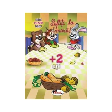 Poftiti la masa (puzzle;planse de colorat)+cadou creioane de colorat (Aramis)