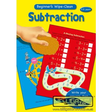 Substraction, Beginners Maths Wipe Clean Books, Scrie si sterge! Scaderea (3-5 ani) (367/BMWC1-4)