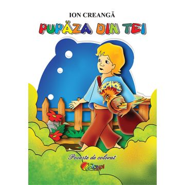Pupaza din tei. Poveste de colorat (Cartex)
