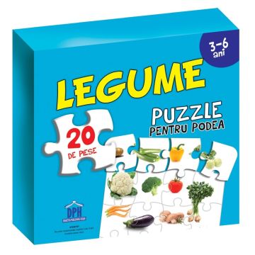 Puzzle pentru podea - Legume - 3-6 ANI (DPH)