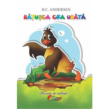 Ratusca cea urata. Poveste de colorat (Cartex)
