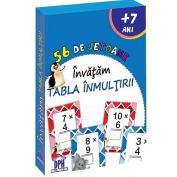 56 De Jetoane: Invatam Tabla Inmultirii (7 Ani+)