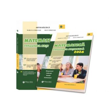 Matematica - Teste pentru Evaluarea Nationala 2026 + Brosura raspunsuri, indicatii, solutii, comentarii