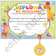 Mini pachet gradinita Diploma + medalie Absolvent GRADI (Elicart)
