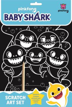Baby Shark Scratch Art Set (3140/BSSA)