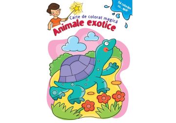 Animale exotice - carte de colorat magica (Kreativ)