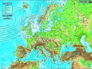 Harta fizica si administrativa a Europei - 70 x 100 cm (Aquila)