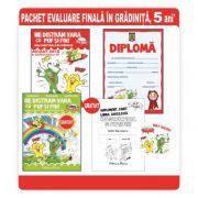 Pachet evaluare finala in gradinita Ne distram vara cu Puf si Fin, 5 ani