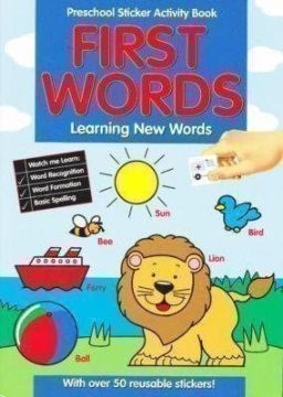 First words, Preschool Learning Sticker Books, carte cu activitati si autocolante (201/ PSSB1-3)