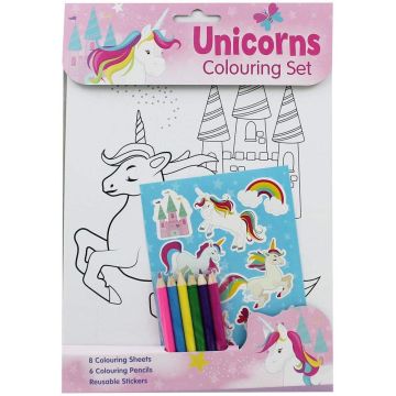 Unicorns Colouring Set, Set de colorat (3044/UNCS)