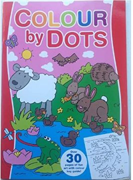 Colour By Dots, Carte de colorat cu activitati (Rosu) (2707/CDCB1-2)