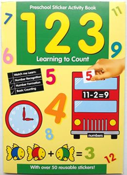 The Numbers, Preschool Learning Sticker Books, carte cu activitati si autocolante (201/ PSSB1-2)