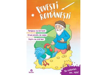 Povești românești -Carti de colorat cu apa (Kreativ)