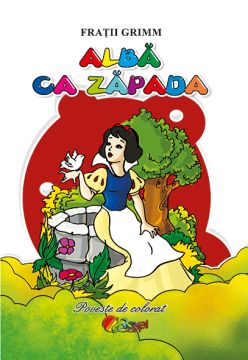 Alba ca Zapada. Poveste de colorat (Cartex)