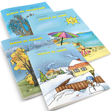 Album cu anotimpurile (primavara,vara,toamna,iarna) set