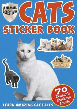 Animal Detective Cat, Carte cu autocolante cu pisici (2033/CASB)