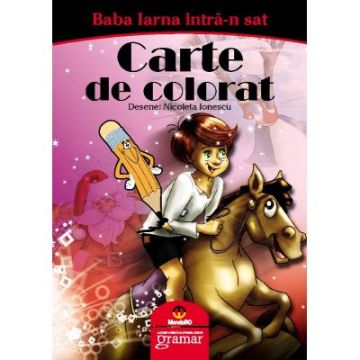 Baba Iarna intra-n sat - carte de colorat (Mondoro)