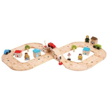 BigJigs Circuit auto (37 piese)