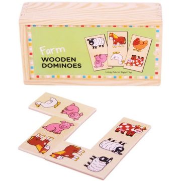 BigJigs Domino pentru copii - Ferma